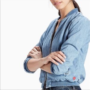 Lucky Brand Denim Bomber Jacket